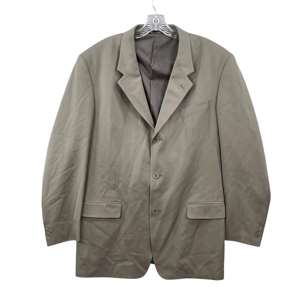 Zagato Blazer‎ Mens 42L Taupe Brown 100% New Wool 3 Button Sport Coat Gorpcore